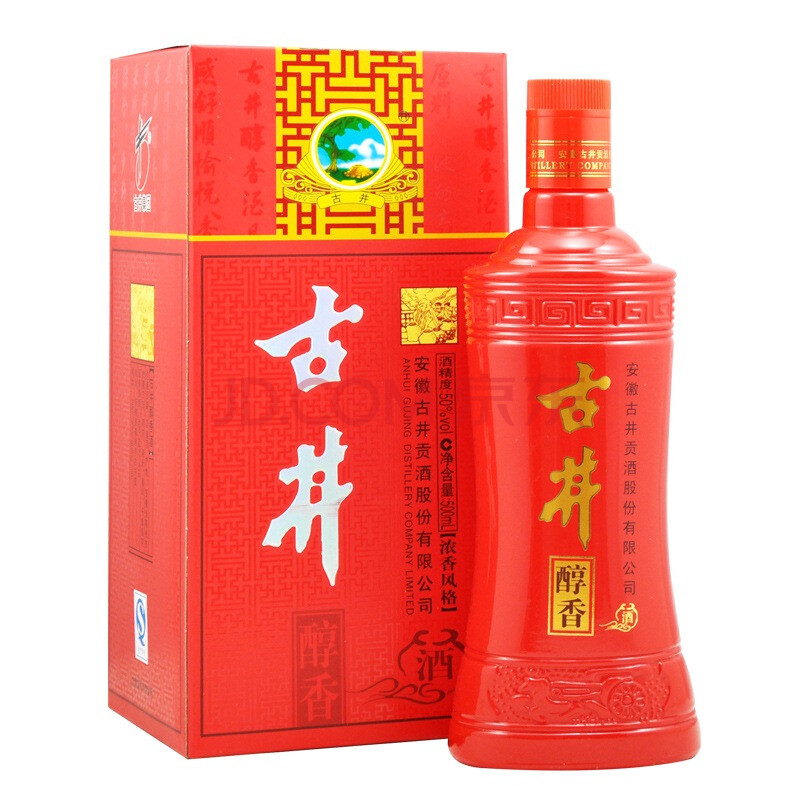 古井贡酒醇香(红瓶)盒装50度500ml