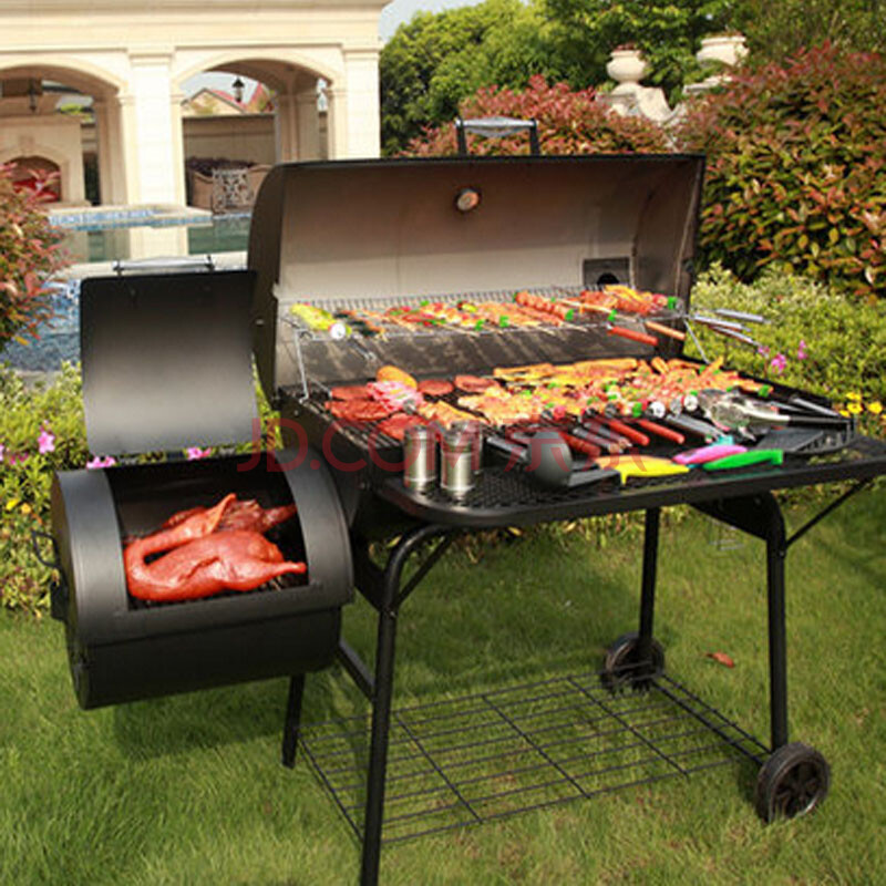 2皇冠自制烧烤炉diy手工组装烧烤架50cm长户