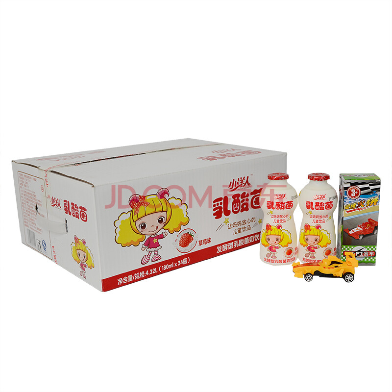 小洋人 乳酸菌儿童奶 果味 180ml×24瓶(整箱装)