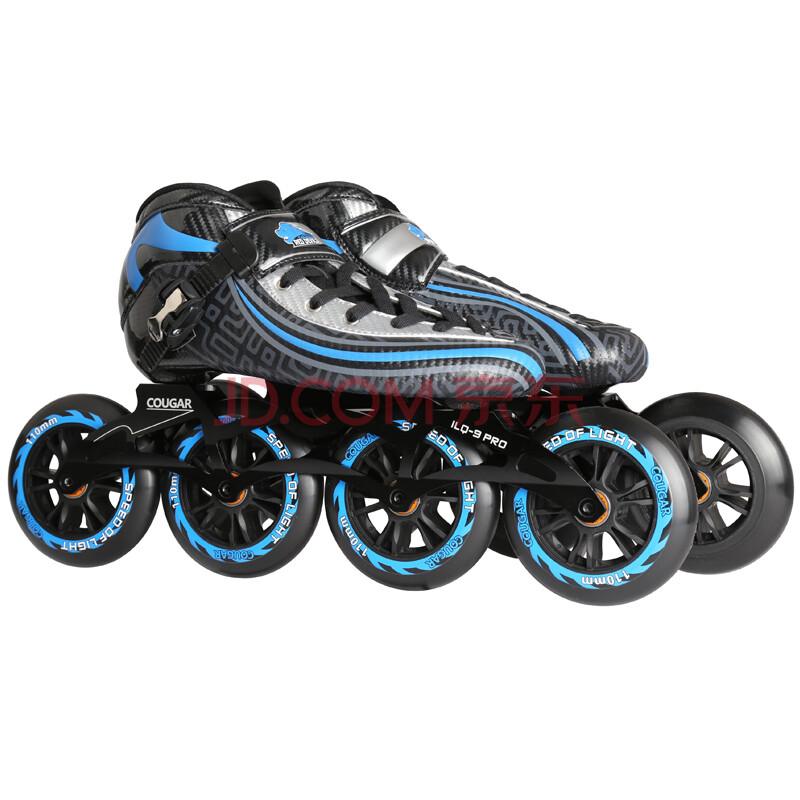 美洲狮(cougar)sr9速滑鞋成人竞速溜冰鞋碳纤轮滑鞋旱冰鞋大饼速度