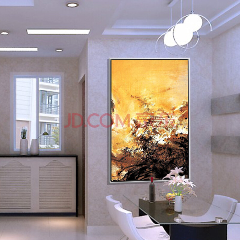 欧式油画手绘客厅沙发背景墙装饰画