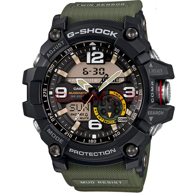 卡西欧(casio)手表 g-shock陆军系列 双重感应防泥双