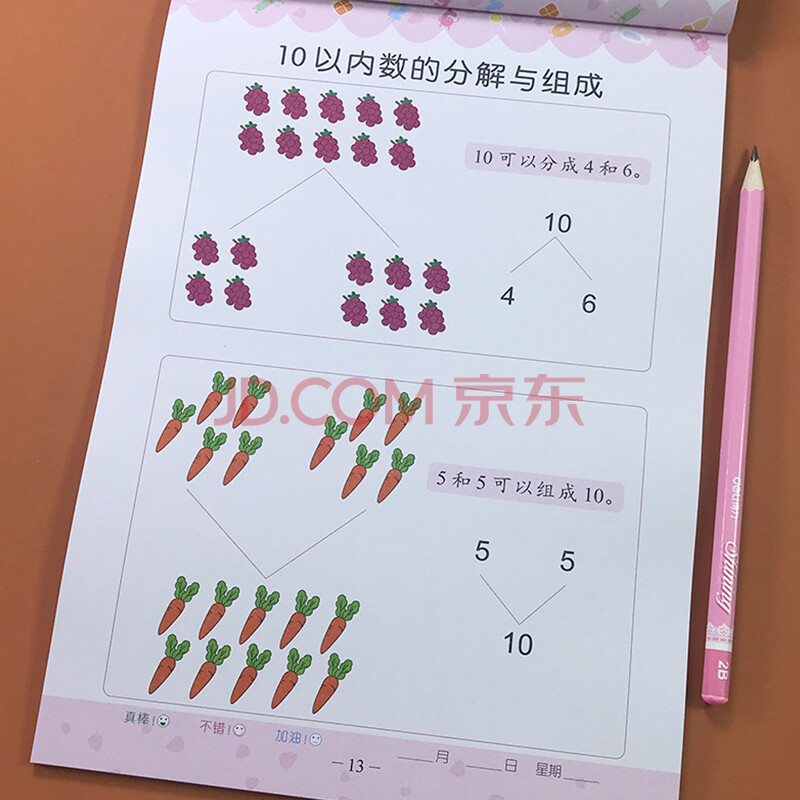 能力专项训练10/二十以内加减法口算题卡一日一练数字分成》【摘要