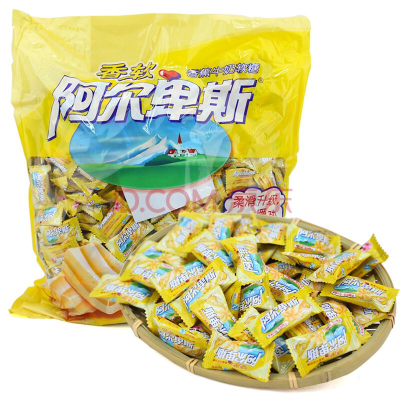 阿尔卑斯牛奶硬糖结婚庆喜糖 2.5kg/ 袋 香蕉牛奶软糖