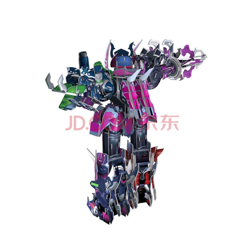 模型积木拼插玩具动漫拼图果宝特攻3机器人模型创意益智玩具 魔霸天王