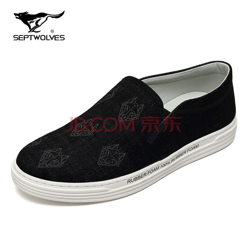 ÌØ¼ÛÇå²Ö ÆßÆ¥ÀÇ£¨SEPTWOLVES£©ÄÐЬ³±2018пîÐÝÏÐЬÀÇÍ·µÍ°ï·«²¼Ð¬Í¸Æø»§ÍâЬ ºÚÉ« 41