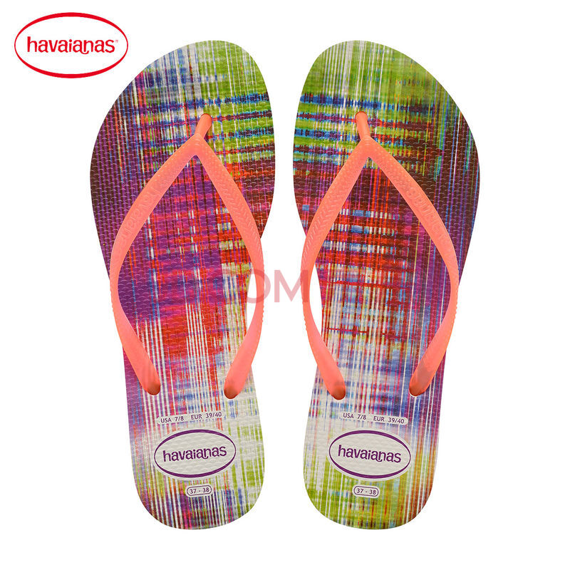 HavaianasÐÂÆ·°ÍÎ÷ÏÄ´ºÈË×ÖÍÏЬSLIM BEATS°×ɫŮ¿î¹þÍßÄÇ 39/40Âë25.5ÖÁ26.5