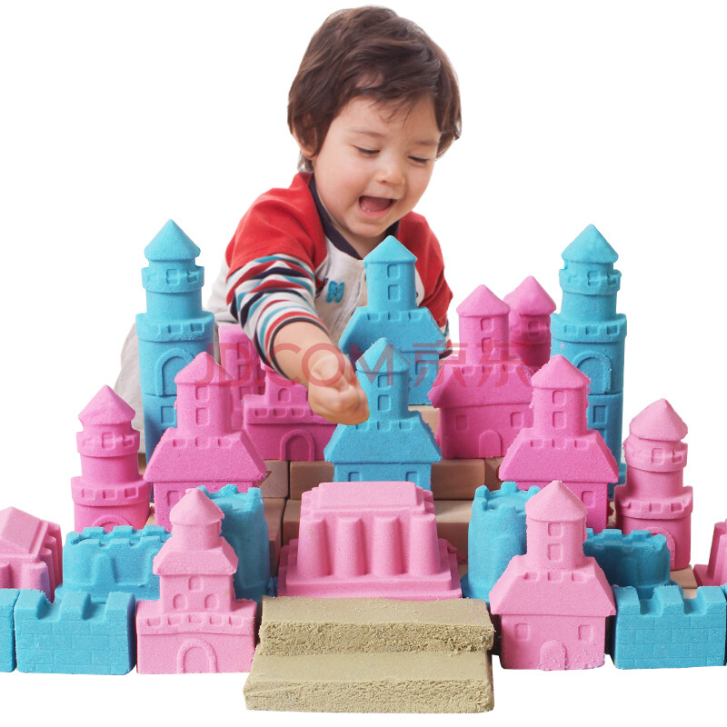 铭塔(MING TA)6斤装三色混合太空活力沙 彩泥