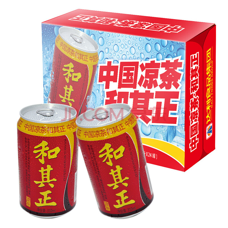 【京东超市】达利园 和其正凉茶植物饮料罐装310ml*24