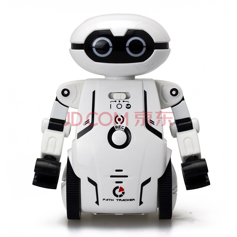 银辉玩具儿童玩具男孩遥控智能机器人高科技电动玩具迷宫机器人白色