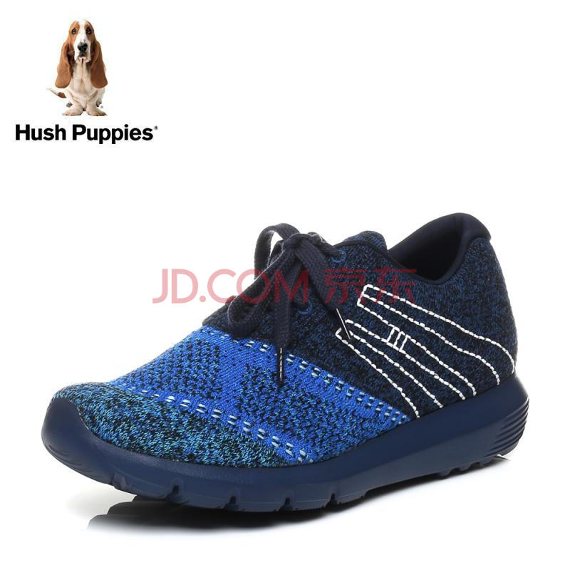 Hush Puppies/Ͼ²½Ê¿Ç^ר¹ñͬ¿îÖ¯ÎïÇá±ãÊæÊÊÔ˶¯·çÄÐÐÝÏÐЬH4M30CM6 ÉîÀ¼/ºÚ 41