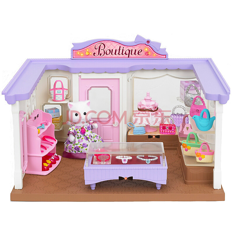 森贝儿家族日本品牌公主玩具女孩娃娃屋仿真森林家族过家家场景商店