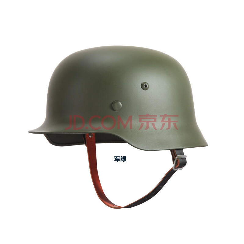 二战德军m35钢盔 哈雷摩托防暴 全钢头盔 战术头盔 军绿色