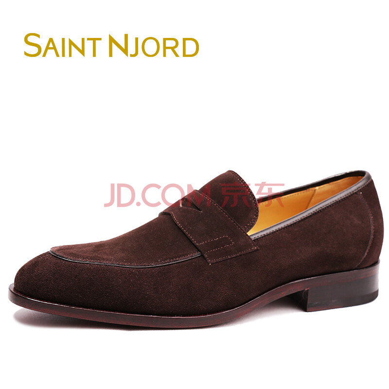 SAINTNJORD/Ê¥ÄáÔ¼µÂ ¹ÌÌØÒìÆ¤µ×ÊÖ¹¤ÄÐʿƤЬ·Ã«Æ¤ÐÝÏÐÄÐÀÖ¸£Ð¬ Éî¿§É« ×¢Ëܼӵ׹¤ÒÕ
