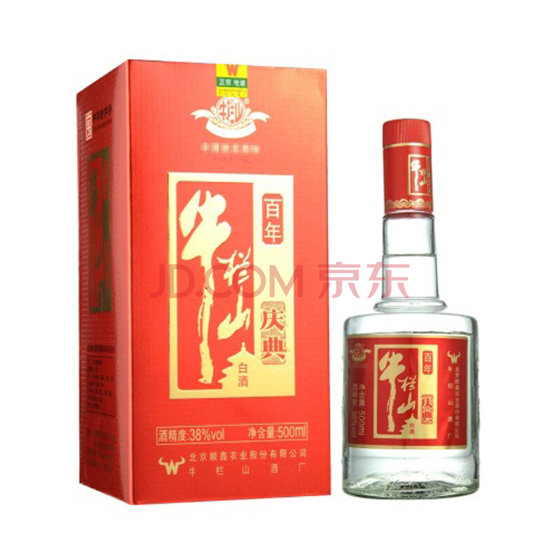 38度百年牛栏山庆典500ml/瓶【图片 价格 品牌 报价】