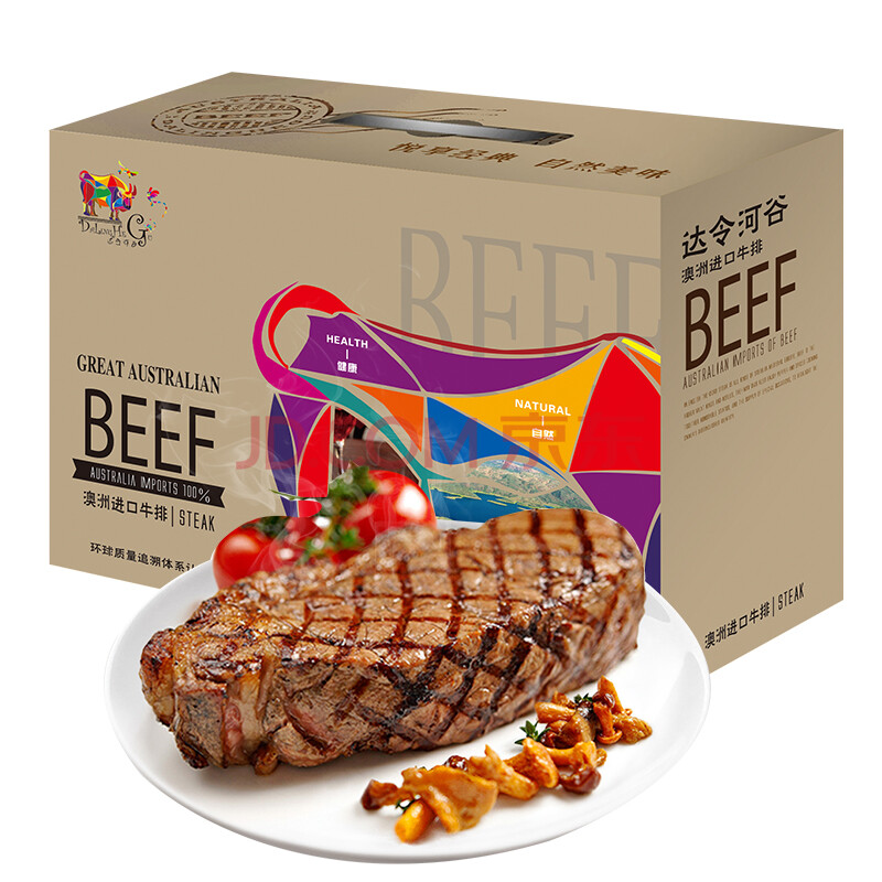 達令河谷澳洲進口原切牛排牛肉禮盒 榮耀黃金海岸禮盒398型