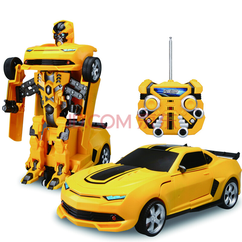 德馨玩具 遥控机器人变形金刚(擎天柱大黄蜂新年礼物 佳奇大黄蜂礼盒