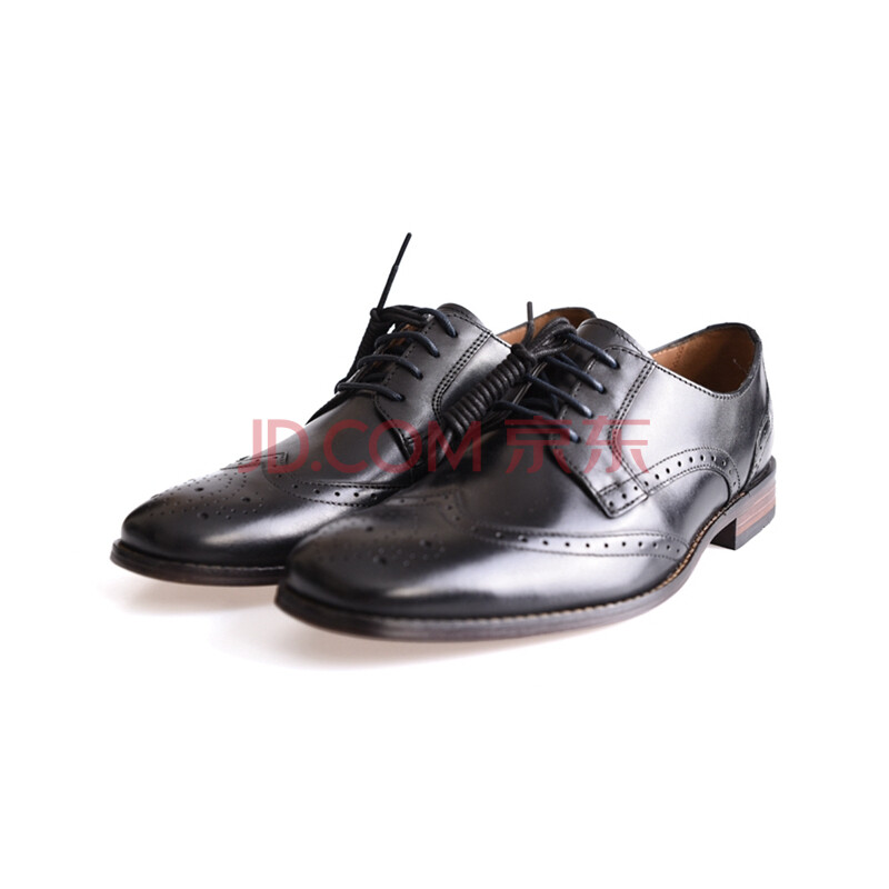 全球購 全球購 Clarks/其樂男鞋 bostonian 布洛克鞋宴會英倫風 黑色系帶皮鞋男 黑色 US 8M