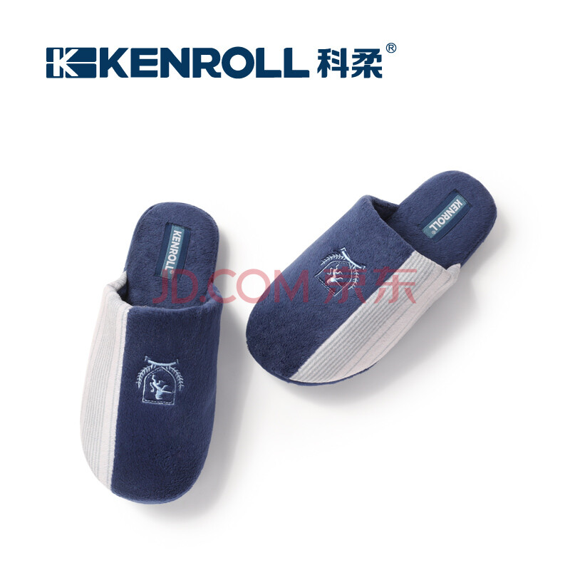 KENROLL¿ÆÈáÄÐÊ¿¼Óºñ±£Å¯Çﶬ ¾Ó¼ÒÓÃÊÒÄÚ·À»¬¿É»úÏ´ÃÞÍÏЬ ÉîÀ¶É« ÄÐÊ¿42/43