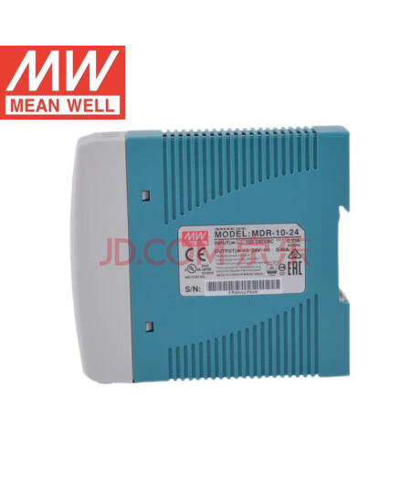 明纬（MEANWELL）MDR-10-24 AC转DC导轨电源模块 开关电源 MDR-10-24 0.42A 24V