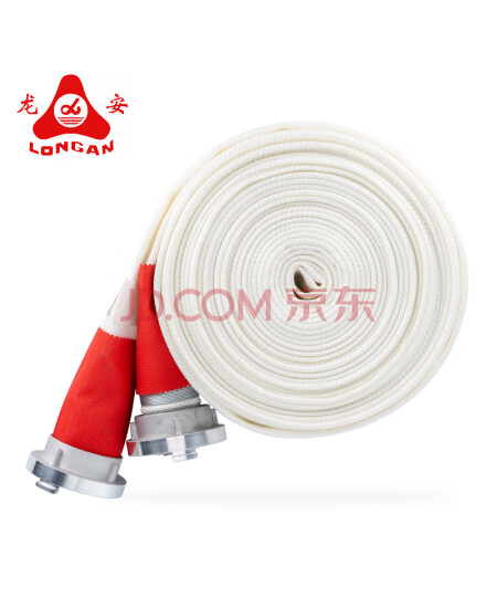 龙安（LONGAN) 消防水带 8-65-25抗高压耐磨有衬里聚氨酯8型65mm(2.5英寸)25米【含内扣式接扣】