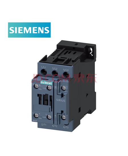 西门子 3RT2 25A 24VDC 3P 3常开 1常开+1常闭 直流 400V 3RT20261BB40 交流接触器