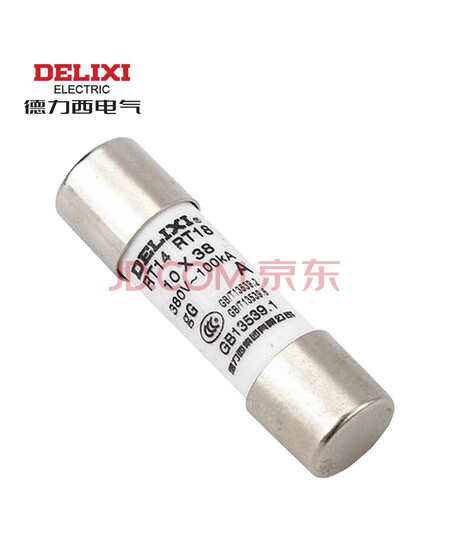 德力西 RT14 圆柱形 10*38mm 5A 100KA gL/gG 380VAC RT1418M1038T5 熔断器本体
