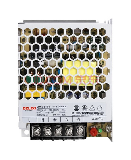 德力西电气 开关电源 超薄款 CDKU-S50W 10A 220V转5V交流转直流稳压变压器