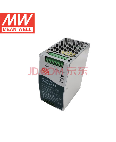 明纬（MEANWELL）SDR-240-24 带PFC  导轨开关电源