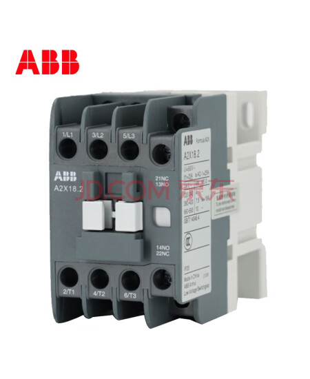 ABB A2X.2接触器 A2X18.2-30-11-25 220V50/60HZ 18A 1NO+1NC 10242036,B