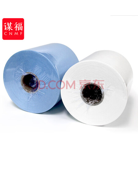 谋福 CNMF 8265  工业无尘擦拭纸 吸油纸无尘纸大卷纸静电除尘纸 500张/卷 （大卷纸 蓝色款）