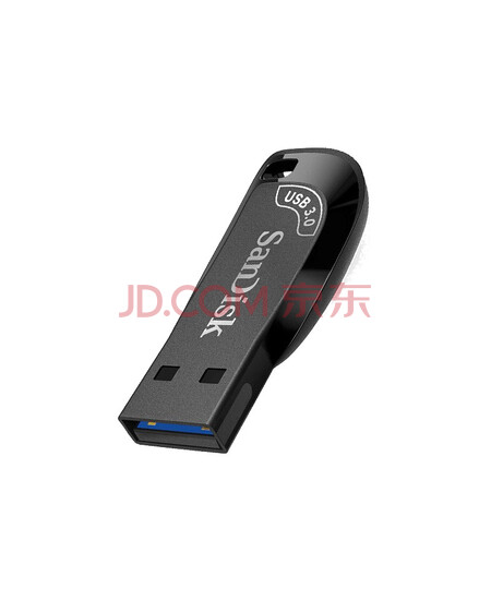 闪迪(SanDisk) USB3.0小巧U盘CZ410黑色款电脑高速商务加密办公优盘 USB3.0高速U盘 读取100MB/S 64G