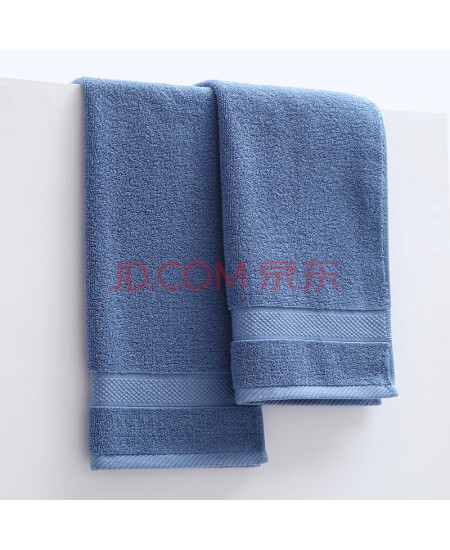 曼睩简木缎蓝色35cm*75cm个人清洁棉毛巾可定制logo毛巾ML-DZ003