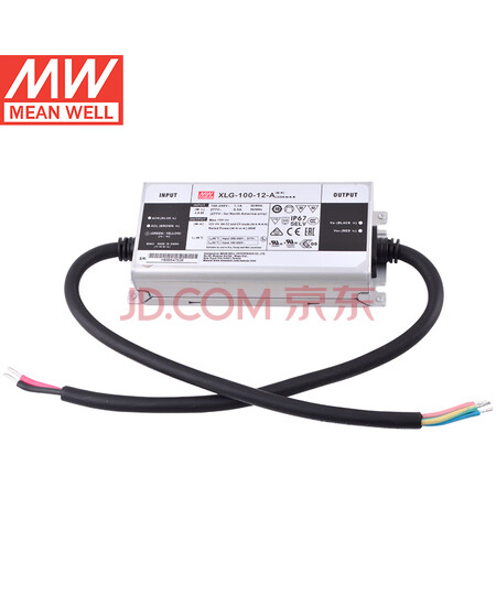 明纬（MEANWELL）XLG-100-12-A恒功率LED驱动器金属机壳防水电源 8A12V