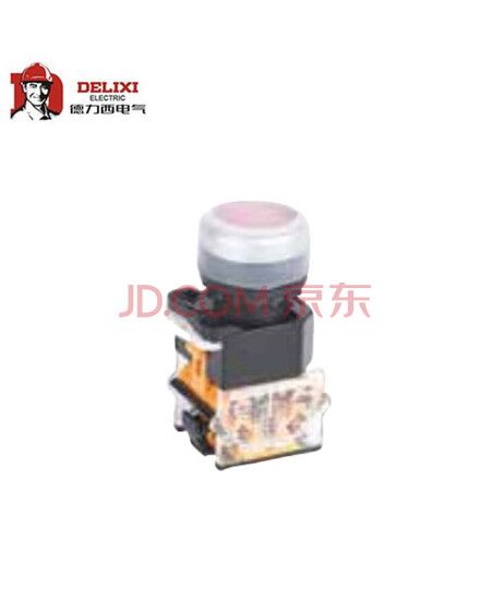德力西电气 快速安装按钮LAY8E-11F 1NO+1NC 防水钮 红