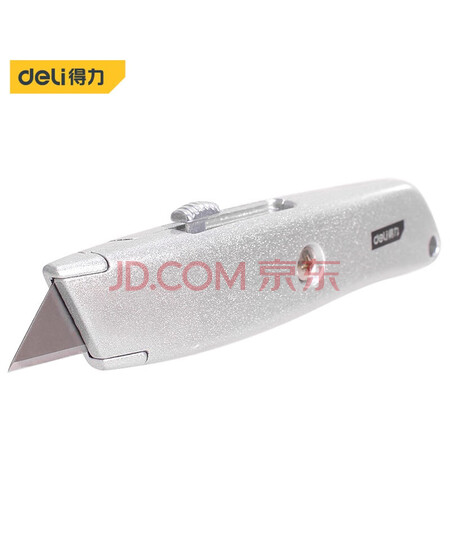 得力（deli）DL4260 工业级铝合金割刀 壁纸安全开箱刀 裁纸刀 架贴膜刀 自锁 19MM