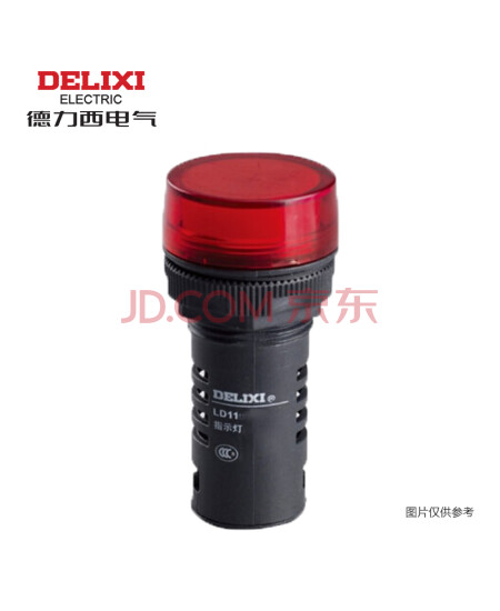 德力西 LD1122A21M4F 升级替换:LD11S 指示灯 LD11s-222M4F AC/DC 220V 红 放电式丨LD11S222M4F,F