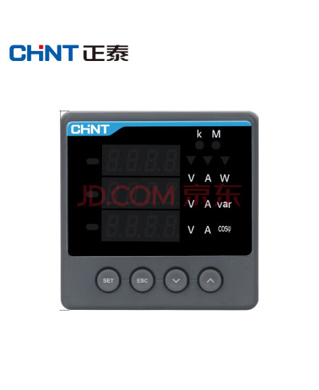 正泰（CHNT）三相多功能数显电表PD666-2S3-380V-5A-昆仑