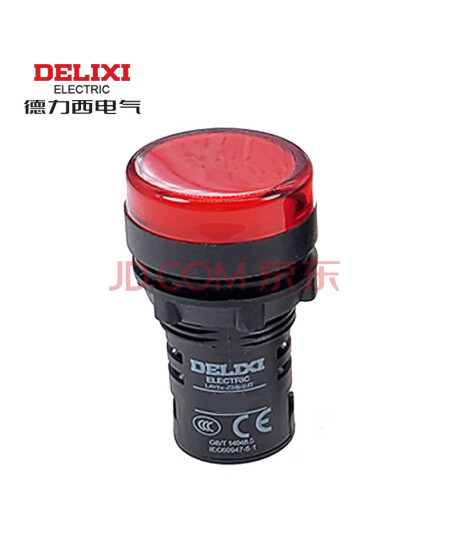 德力西DELIXI按钮开关LAY5S系列LAY5s-ZS AC/DC 24V 红(指示灯)LAY5SZSB4,F