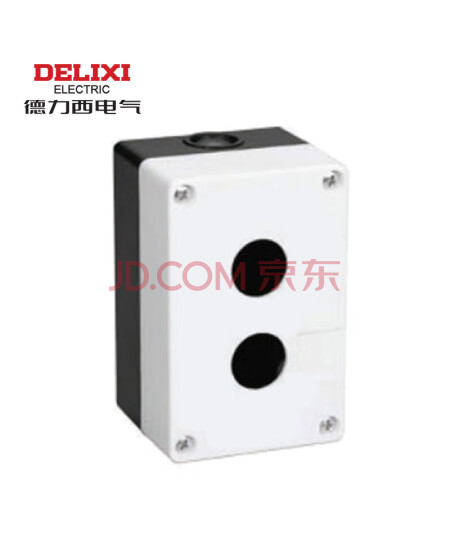德力西DELIXI按钮开关LAY5S系列LAY5s-HZ 2孔白面盖(按钮盒)LAY5SHZ21,F