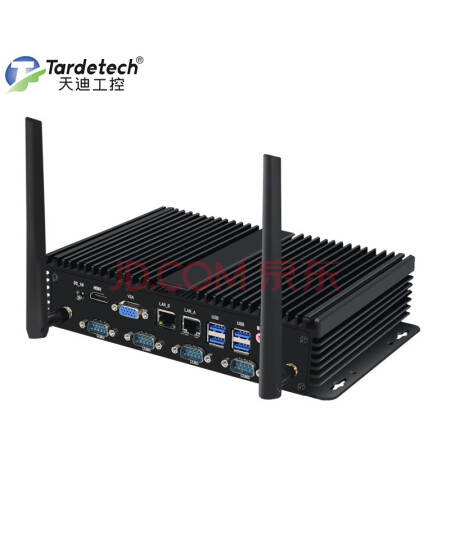 天迪工控（tardetech）MPC-1407 多媒体无风扇工控机工业物联网主机 i7-7500U/8G/128G/6串口