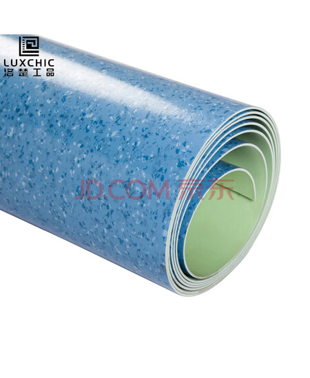 洛楚（Luxchic） 2mm厚密实底塑胶地板耐磨防滑工业车间地板革地胶 M-62054 每平米
