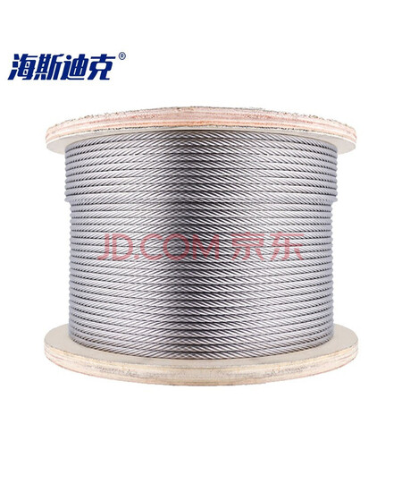 海斯迪克 HK-5093 304不锈钢钢丝绳 多拍不截断 4mm（7×7结构）10米