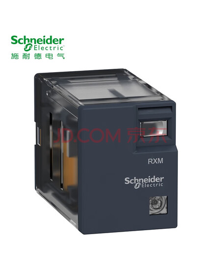 施耐德中间继电器 插拔式小型继电器 RXM系列2 C/O -5 A触点RXM2LB1P7 ,A