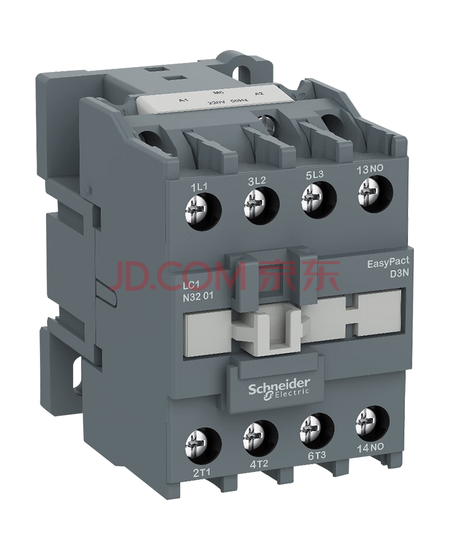 施耐德接触器220VAC线圈电压 EasyPact D3N 3P 32A 50Hz 辅助触点1开/1NO LC1N3210M5N交流接触器