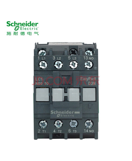施耐德接触器24VAC线圈电压 EasyPact D3N 3P 9A 50Hz 辅助触点1开/1NO LC1N0910B5N交流接触器