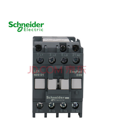 施耐德接触器380VAC线圈电压 EasyPact D3N 3P 9A 50Hz 辅助触点1闭/1NC LC1N0901Q5N交流接触器