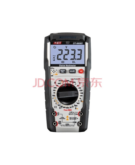 华盛昌(CEM)DT-8908D数字万用表TRMS背光声光警报电工表100mF大电容多用表6000位数