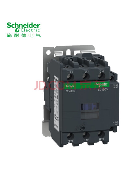 施耐德接触器 国产LC1D系列65A三极交流接触器220VAC 一开一闭LC1D65AM7C