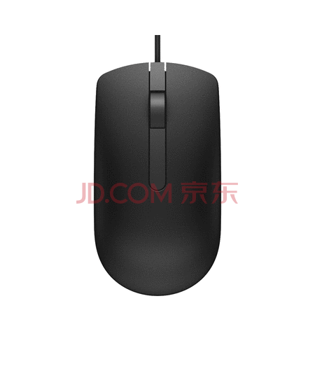 戴尔（DELL）MS116 鼠标有线  商务办公经典对称 有线鼠标 USB接口 即插即用 鼠标 （黑色）